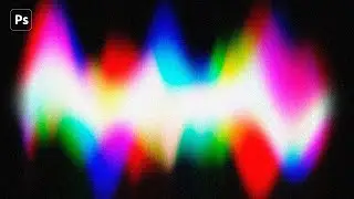 Abstract Spectrum with Noise Effect - Adobe Photoshop Tutorial