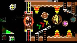 Geometry Dash- [Hard Demon] Snow v2 by KeiAs & dhk2725 (All coins)