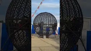 GLOBE OF DEATH Stunt #youtubeshorts #ytshorts #subscribe