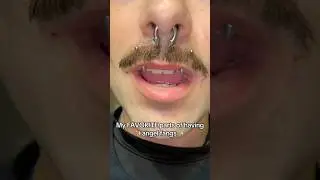 Here&rsquo;s some POSITIVES :) #piercing #angelfangs #alexorwhateverr #emo #scene #goth #lgbt #itgirl