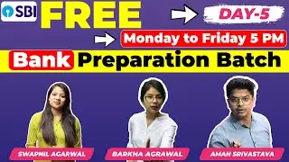 SBI Clerk 2021 Day-05 Marathon | Free Bank Preparation Batch | GK, Maths, Reasoning & English | LAB