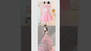 fancy short vs long dress 💞💖#choose #bts #fashion #viral