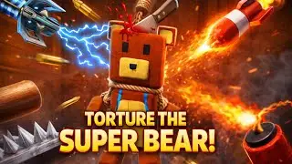 The SUPER BEAR ADVENTURE Hero Was Brutally TORTURED in KICK THE BUDDY 😈