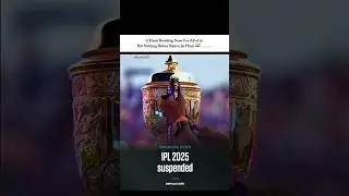 IPL 2025 suspended #ipl2025 #iplsuspended #viratkohli #msdhoni #ipl #rcb #bcci #cricketshorts