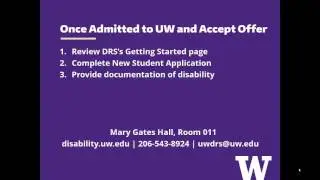 Getting Started with DRS and Completing the Student Application