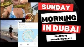 Sunday morning in Dubai as an online coach | Palm run and Dubai chocolate