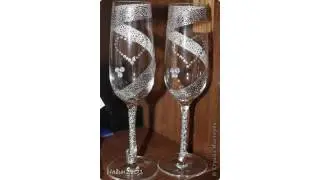 Copas decoradas para boda