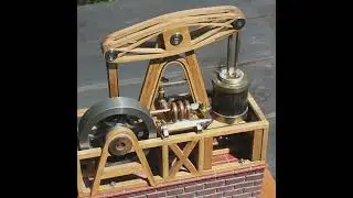 Wood and Metal Beam Engine that also lives in the china cabinet. A simple sing.#shorts