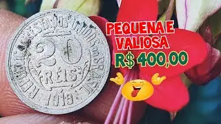 A pequena e rara moeda 20 R&Eacute;IS 1919 ,Veja se voc&ecirc; tem, valores atualizados de cat&aacute;logo.