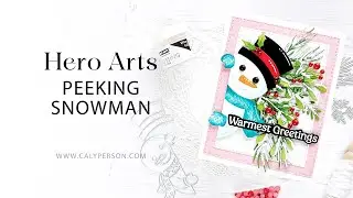 Hero Arts - Peeking Snowman