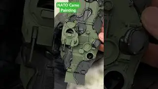 The U.S. Marines AAVP7A1 1/35 Scale Model painting NATO camo part 1 Diorama