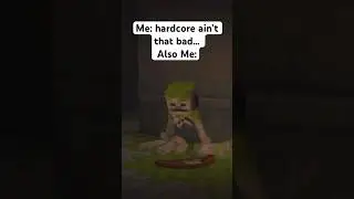 Hardcore Mode ain&rsquo;t that bad 🫠 #minecraft #shorts