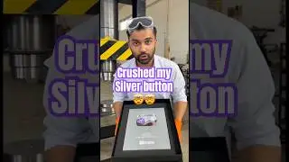 I Crushed My Real YouTube Play Button 😳 | Extreme Experiment Vlog