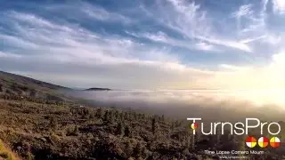 Rotating timelapse of clouds using TurnsPro and a GoPro