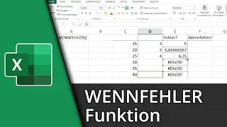 Excel WennFehler Funktion | =WENNFEHLER() ✅ Tutorial