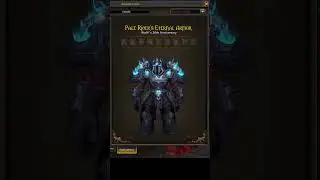 NEW Death Knight Tier 2 Armor Set - 20th Anniversary World of Warcraft #shorts #worldofwarcraft