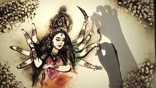 Durga Chalisa (fast) Sand Art  | Manisha Swarnkar