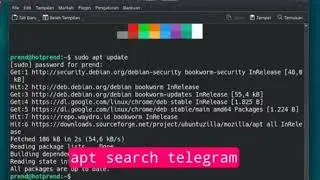 Tugas UTS Penginstalan aplikasi Telegram menggunakan linux debian