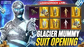 BGMI Glacier Mummy Suit Crate Opening 🔥 INSANE LUCK |  LegendRock Live 🧿