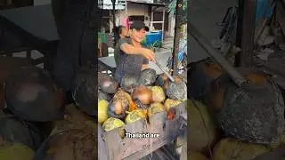 Why Thai people are burning coconuts? 🤔