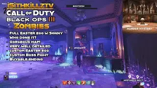 Solving The Murder Mystery with my son! Who done it, with what, & where? - Bo3 custom zombies