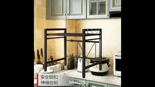 Expandable Microwave Oven Storage Stand Rack
