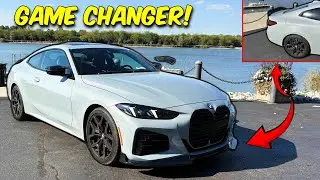 Giving My Car a SUPER Aggressive Look | Spoiler/Front Lip Install G22 BMW