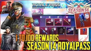 ROYALE PASS S14 1 TO 100 REWARDS | S14 ALL EMOTES, TIER REWARDS, AVIAN TYRENT - M416 - PUBG MOBILE |