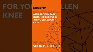Exceed your limits with Spophy Tape: Enhance recovery for your swollen knee.