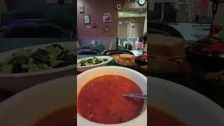 Китайский русский ужин 🐸 #безвизкитай #еда  #путешествие #обзор #хайнань #food