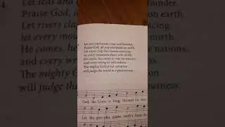 Psalm 98 verse 4 for memory work CanRef BoP