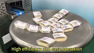 high speed baking food auto packaging machine with feed conveyor