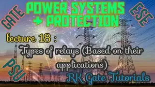 //GATE LECTURE 18// Types of relays based on their applications