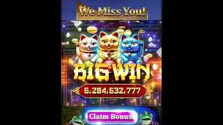 Play and claim free coins from the description box! #shorts #lucky #wynnslots #freecoins #cat #slot