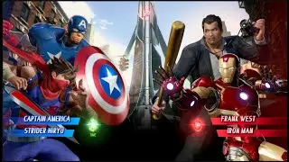MARVEL VS. CAPCOM-1 : INFINITE FİGHT CAPTAIN AMERICA, STRIDER HIRYU VS. FRANK WEST,IRON MAN
