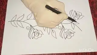 Beautiful flowers drawing🌹🌺🌹🌺✍️