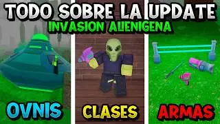 TODO SOBRE 99 NOCHES EN EL BOSQUE: INVASION ALIENIGENA | OVNIS, CLASES, ARMAS y MÁS (ROBLOX)