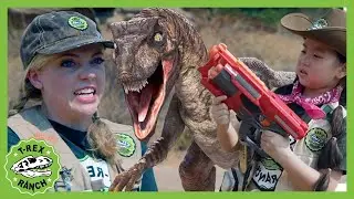 Into the Wild Zone - Dinosaur Survival Tips! T-Rex Ranch Dinosaur Videos