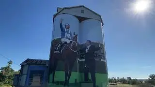 Iconic dunedoo silo mural artworks all hand painted