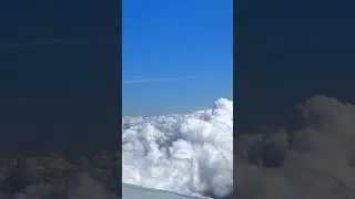 Landing through amazing white clouds #shorts #flying  #clouds #romantic #sky #landing #airplane