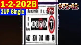 Thailand Lottery 3UP 4C Special Tip Update | Thai Lottery VIP Magazine Update 1-2-2026