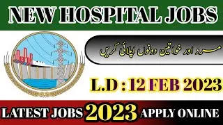New Hospital Jobs In 2023. Latest Jobs In Wapda Hospital.