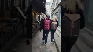 Walking through the Cour du Commerce St. Andre