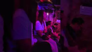 Beautiful Girl Singing on Stage at Traunstein Caf&eacute; Festung Open Stage 9 edition #germany #musicians