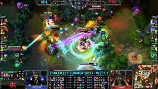 Millenum Kottenx Lee Sin VS Fnatic Cyanide Nunu Highlights   2014 EU LCS Summer W2D2 MUST SEE