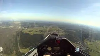Segelflug - Anflug auf Hirzenhain