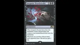 Infinite Card Draw and Life Drain Combo with Sanguine Brushstroke! #Historic #Shorts