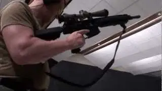 Knights SR-25 and German HK MR308 at Calgary Shooting Center