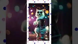 Solo Cat Dance Performance | Cute Kitty Dancing to the Beat 🐾💃