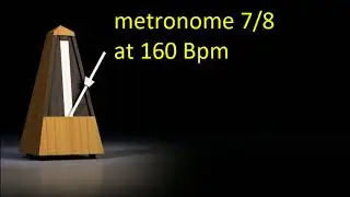 Metronome 7/8 at  160  Bpm